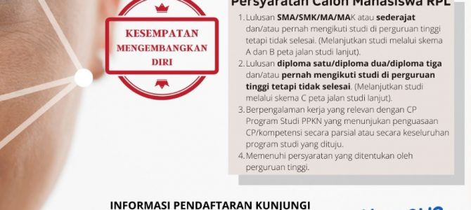 Penerimaan Mahasiswa RPL Prodi PPKn Penerimaan Mahasiswa RPL Prodi PPKn
