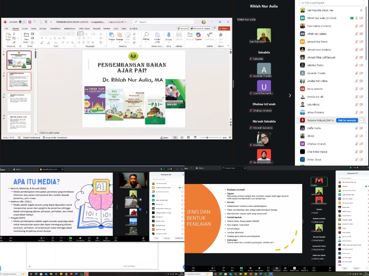 Webinar Series PAI UNJ: Menyalakan Kualitas PKM melalui Inovasi Bahan Ajar, Media, dan Instrumen Pembelajaran