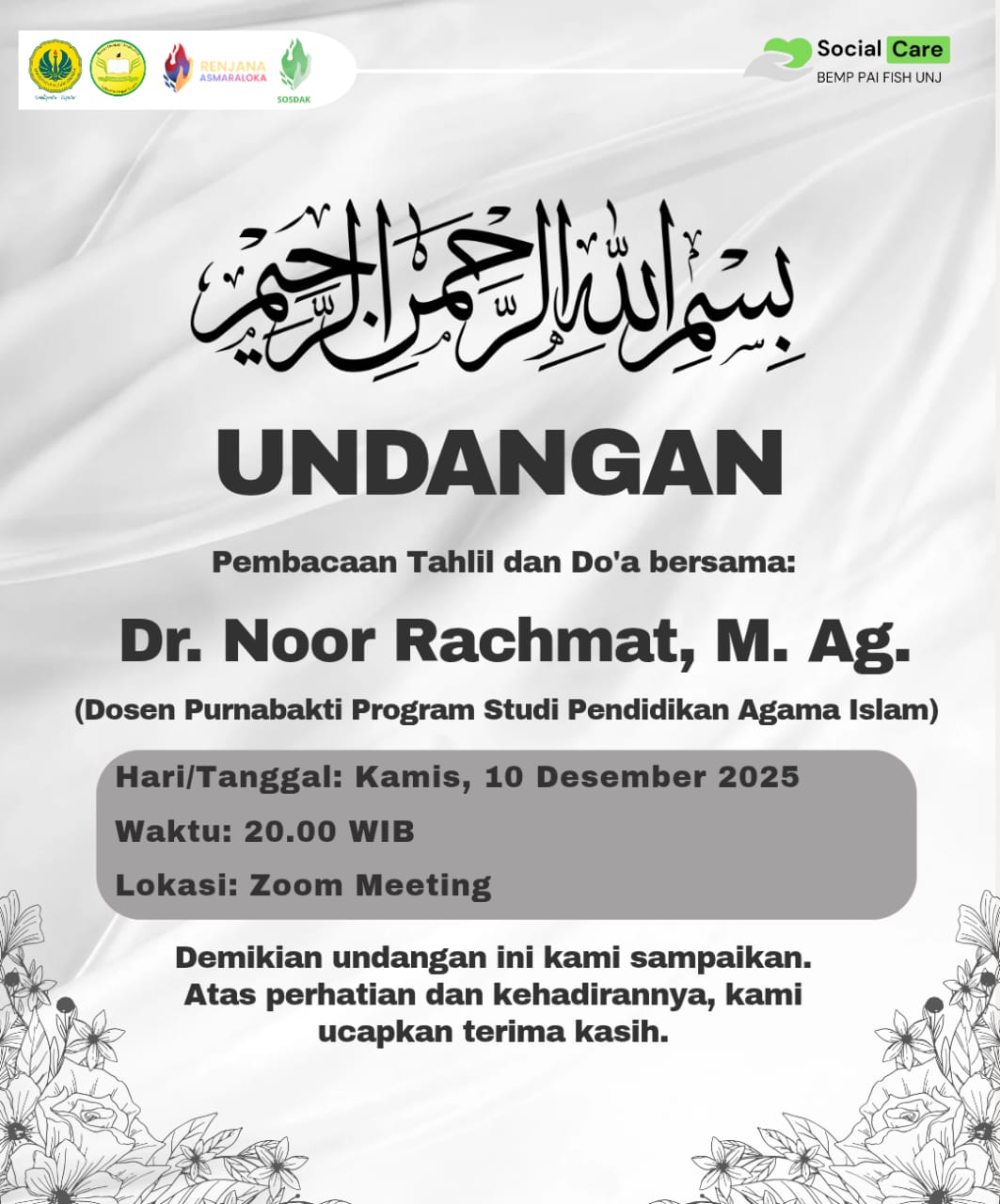 Merawat Ingatan, Menyambung Doa: PAI UNJ Bertahlil untuk Para Guru yang Telah Berpulang