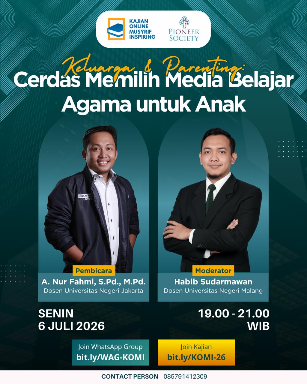 Kehadiran Orang Tua Melampaui Parental Control: Dosen PAI UNJ Kenalkan Strategi 4A Memilih Media Belajar Agama Anak