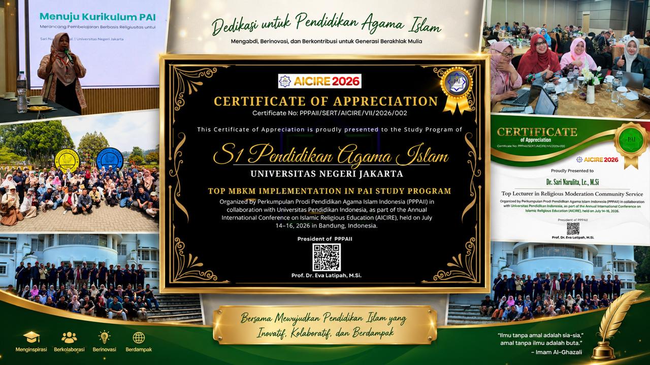 PAI UNJ Menembus Panggung Global: Dari Bandung Menguatkan Pendidikan Agama Islam yang Inklusif, Berdampak, dan Mendunia