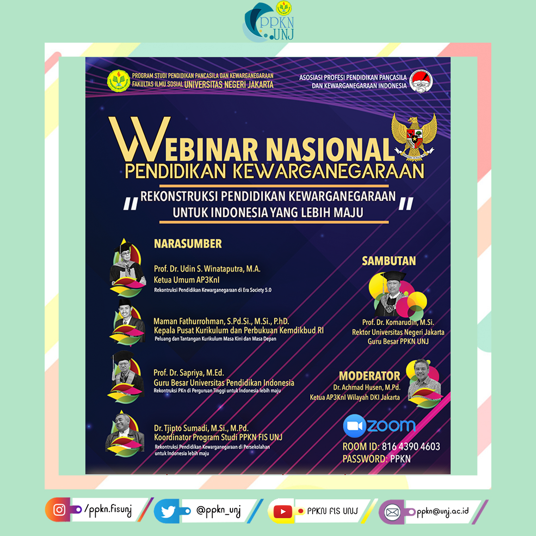 You are currently viewing Merekonstruksi PKn: Webinar Nasional Pendidikan Kewarganegaraan
