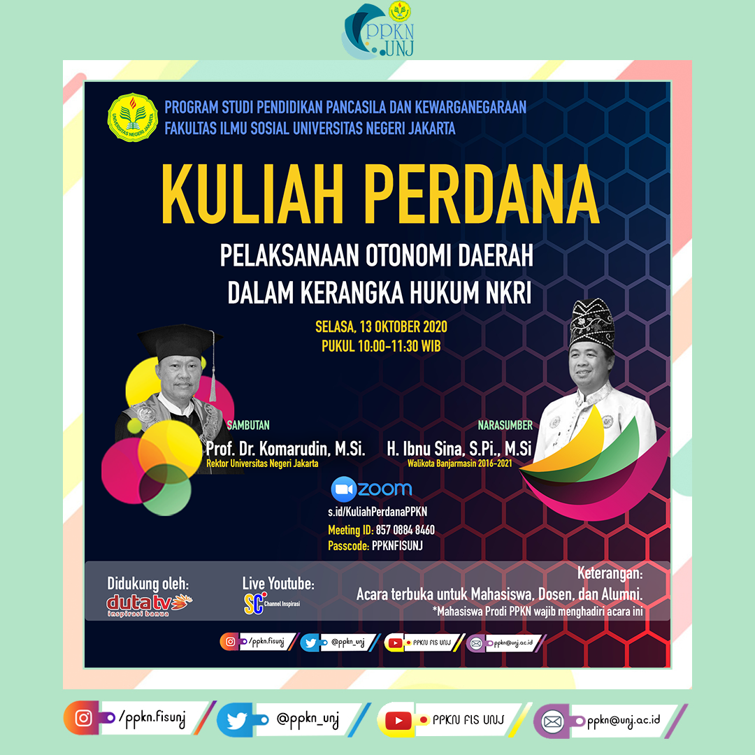 You are currently viewing PPKN FIS UNJ Menyelenggarakan Kuliah Perdana Bersama Walikota Banjarmasin